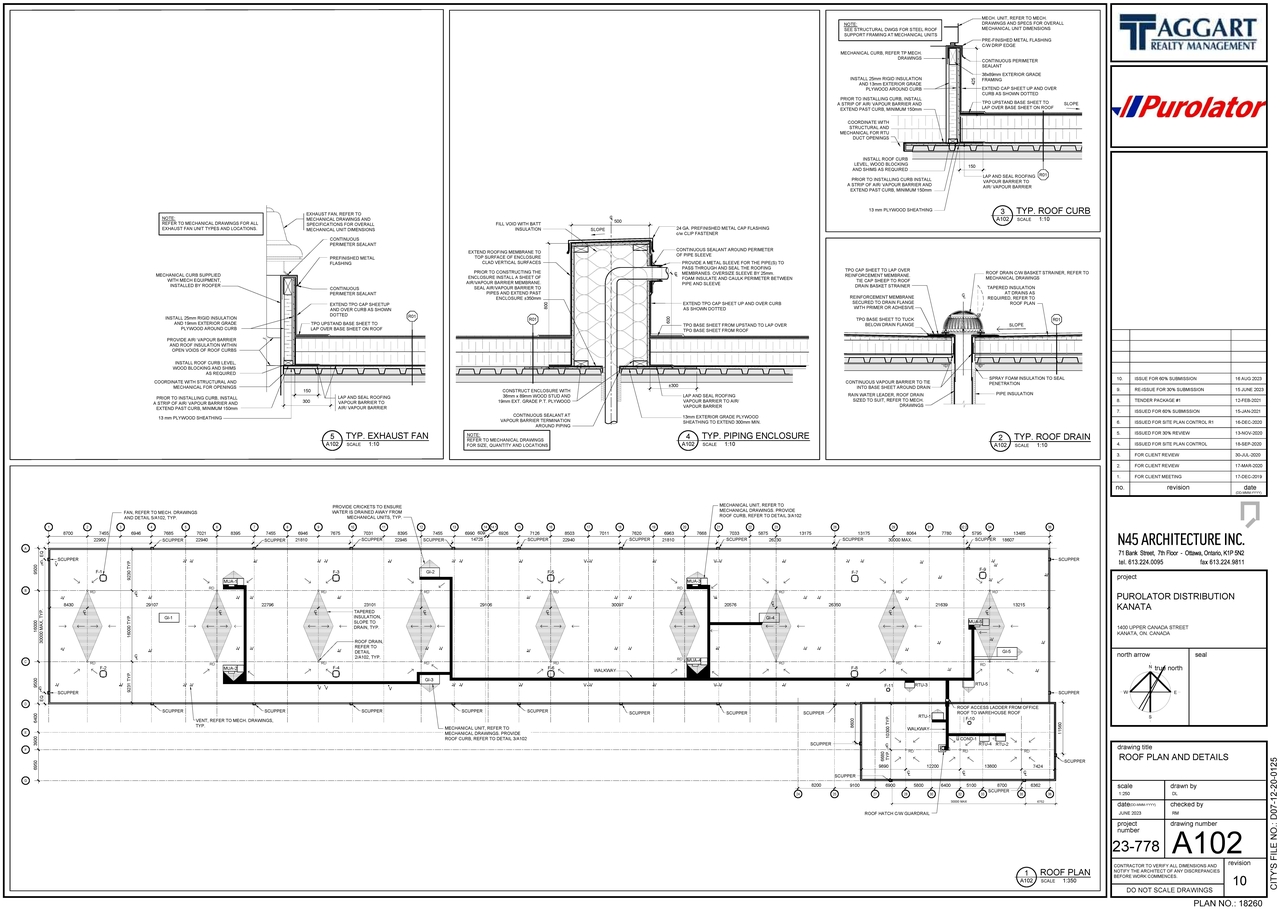 Construction site plan for project from page 43 of the file '2024-01-26 - Design Brief - D07-12-20-0125'