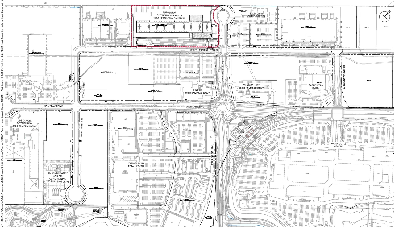Construction site plan for project from page 17 of the file '2023-06-23 Design Brief D07-12-20-0125'