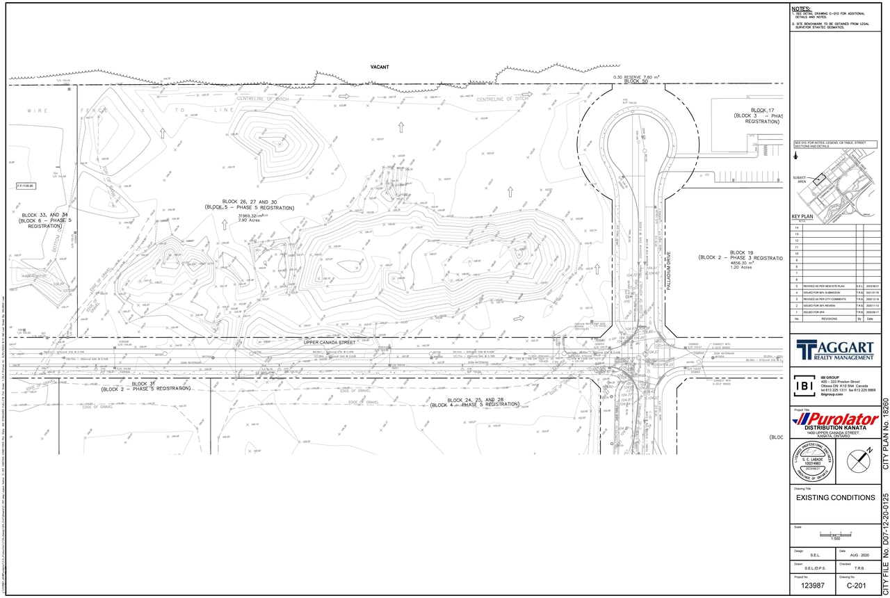Construction site plan for project from page 28 of the file '2023-06-23 Design Brief D07-12-20-0125'