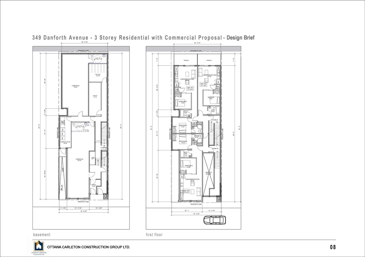 Floor plan for project from page 8 of the file '2021-03-18 - Design Brief - D07-12-20-0140'