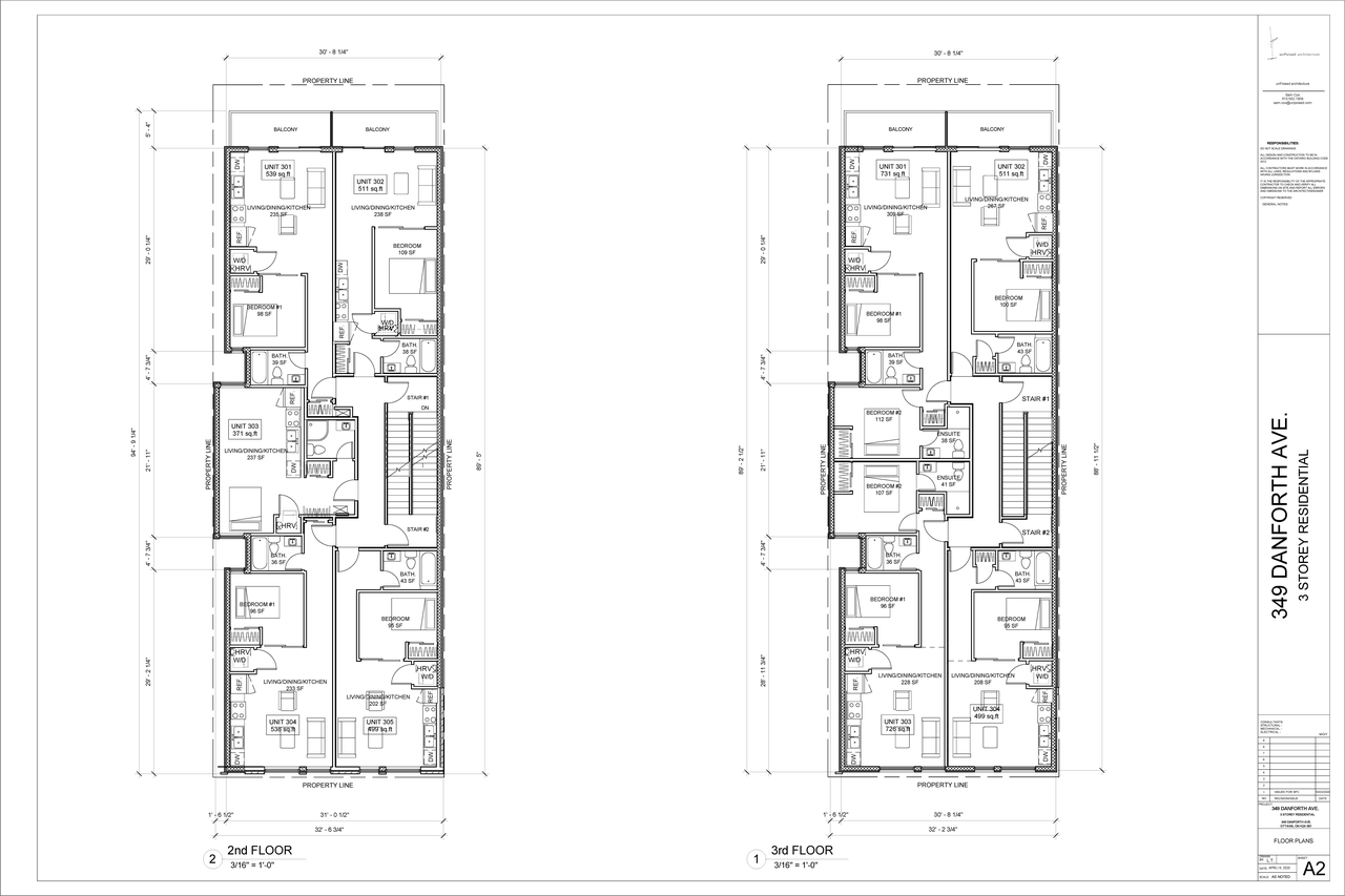 Floor plan for project from page 2 of the file '2021-03-18 - Floor Plans and Elevations - D07-12-20-0140'