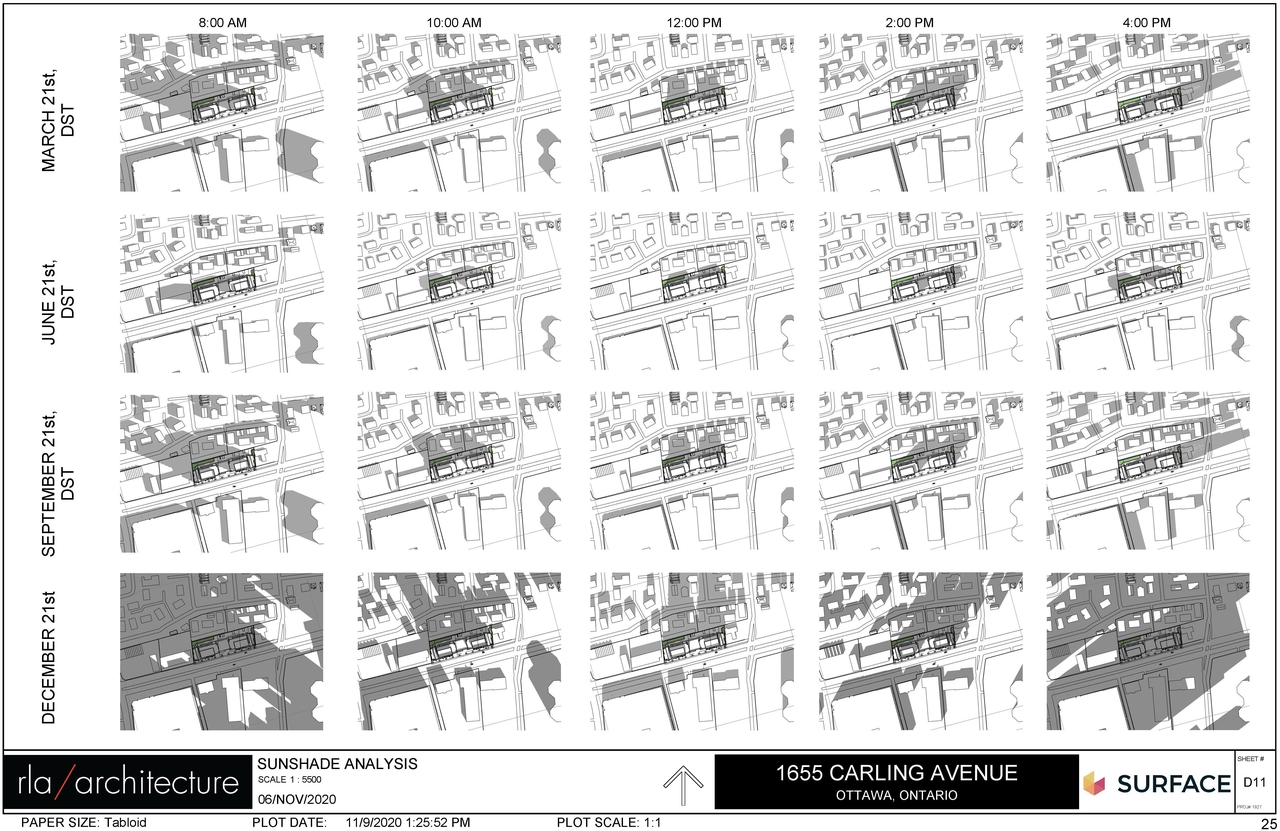 Construction site plan for project from page 25 of the file 'December 2020 - Urban Design Review Package - D07-12-20-0146'