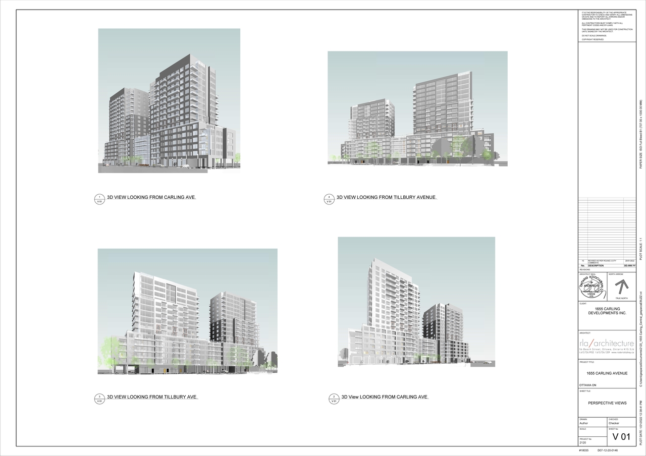 Rendering of building from page 1 of the file '2022-03-11 - Perspective Views - D07-12-20-0146'