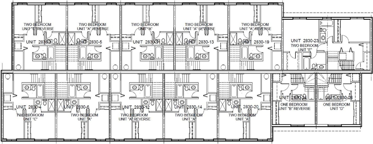 Floor plan for project from page 12 of the file '2020-11-23 - Addendum 2 to Planning Rationale Design Brief - D07-12-20-0163'