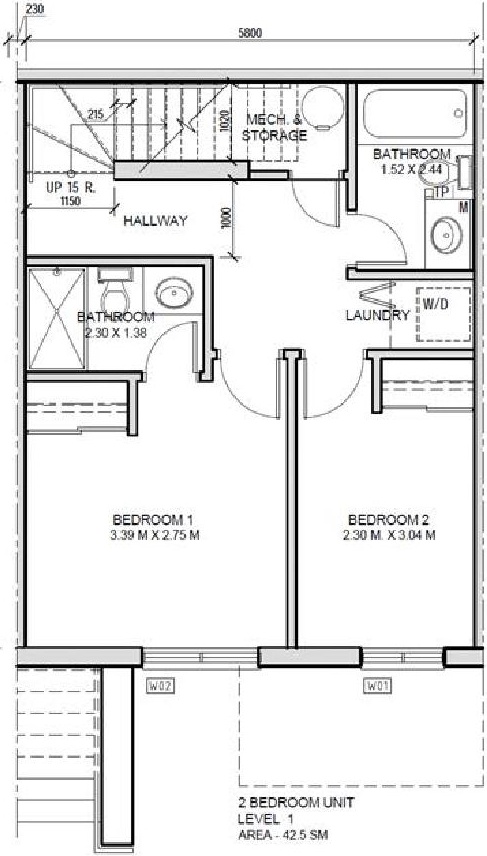 Floor plan for project from page 13 of the file '2020-11-23 - Addendum 2 to Planning Rationale Design Brief - D07-12-20-0163'