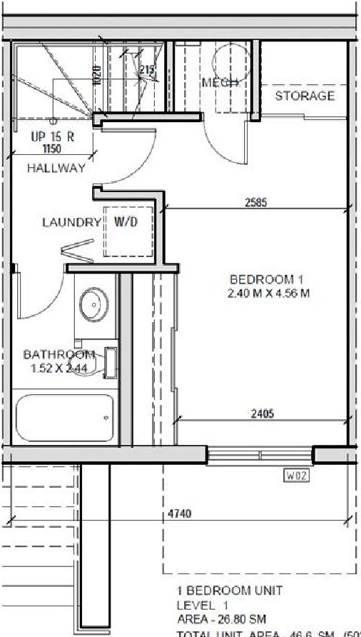 Floor plan for project from page 14 of the file '2020-11-23 - Addendum 2 to Planning Rationale Design Brief - D07-12-20-0163'