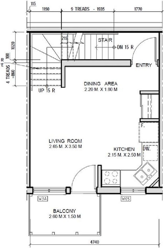 Floor plan for project from page 14 of the file '2020-11-23 - Addendum 2 to Planning Rationale Design Brief - D07-12-20-0163'