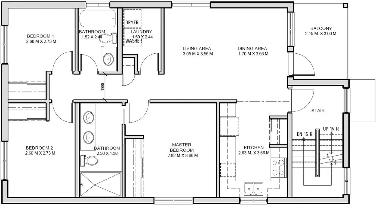 Floor plan for project from page 16 of the file '2020-11-23 - Addendum 2 to Planning Rationale Design Brief - D07-12-20-0163'