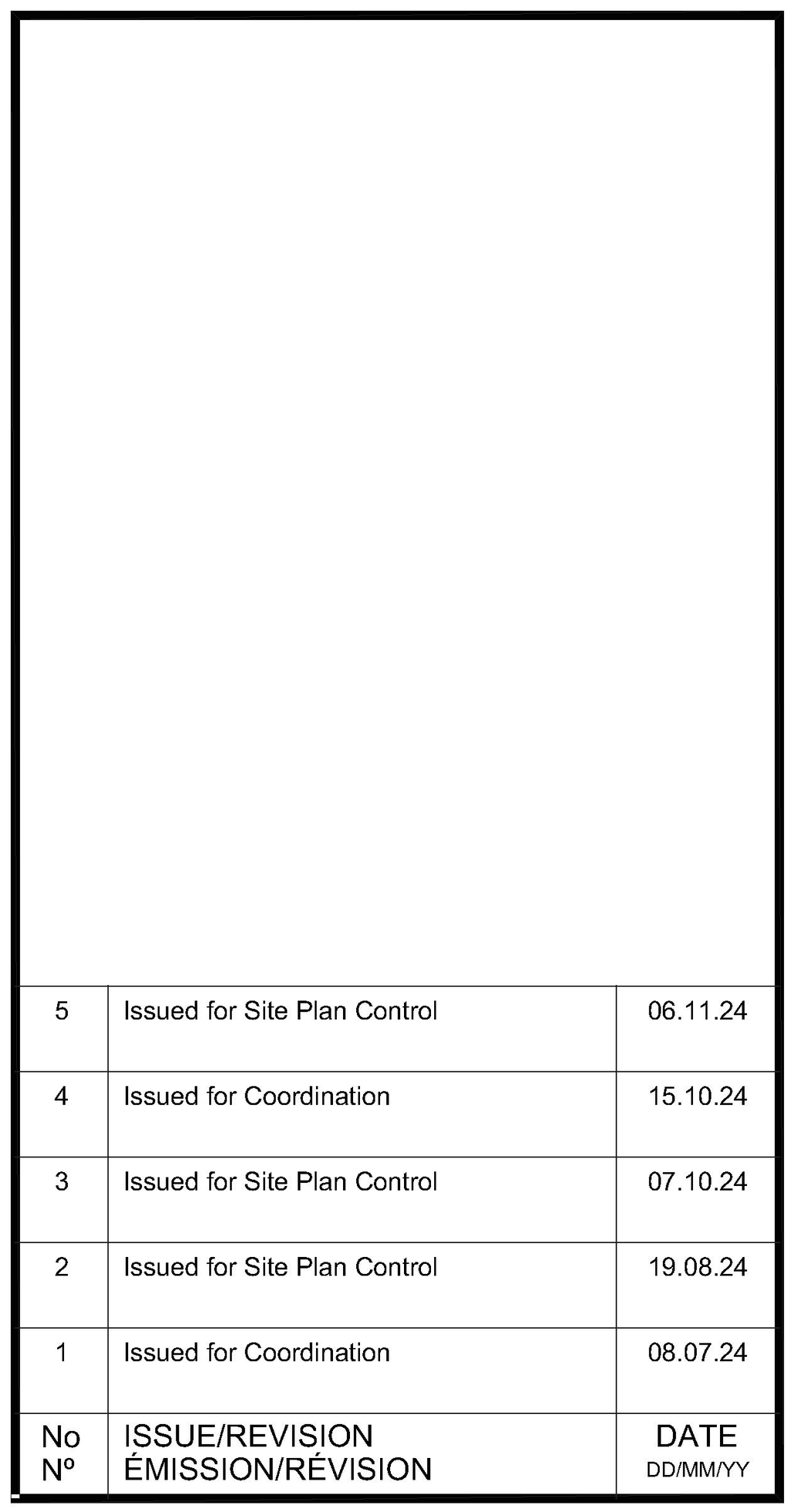 Construction site plan for project from page 1 of the file '2024-12-03 - Floor Plan - Basement Block A - D07-12-20-0164'