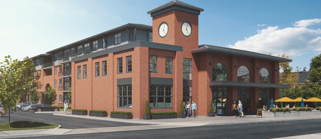 Rendering of building from page 3 of the file '2020-12-01 - Architectural Design Brief - D07-12-20-0167'