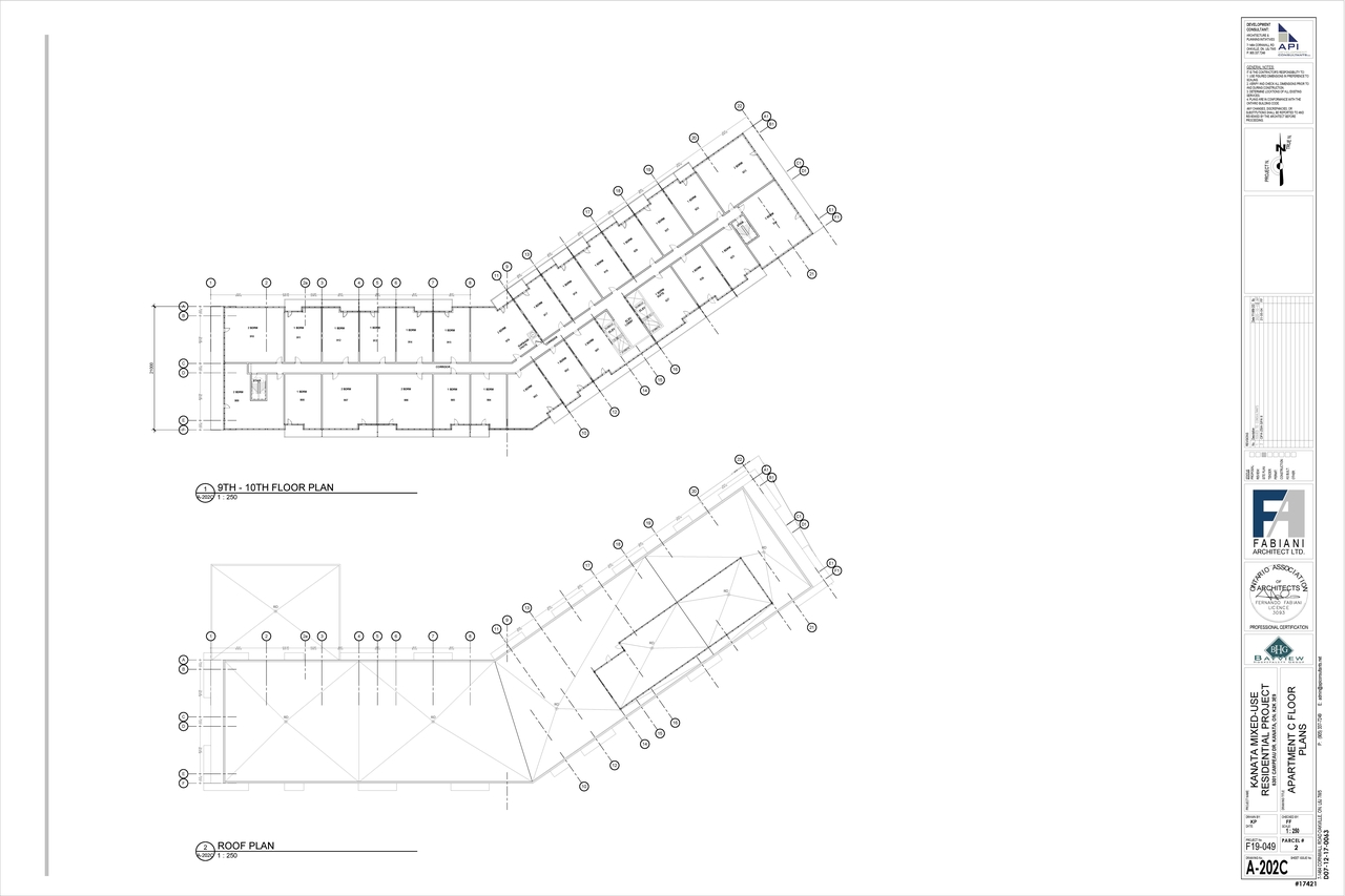 Construction site plan for project from page 2 of the file '2021-06-03 - Floor Plans - D07-12-20-0171'