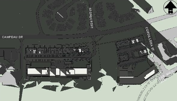 Construction site plan for project from page 22 of the file '2020-12-07 - Design Brief - D07-12-20-0171'