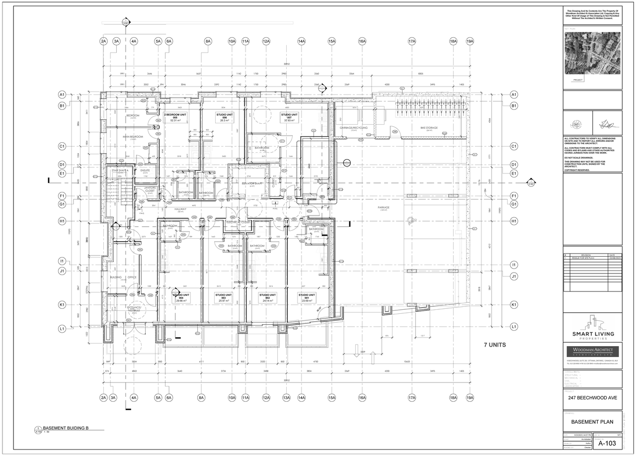 Floor plan for project from page 5 of the file '2023-08-24 - Site Plan, Floor Plans and Elevations - D07-12-21-0001'