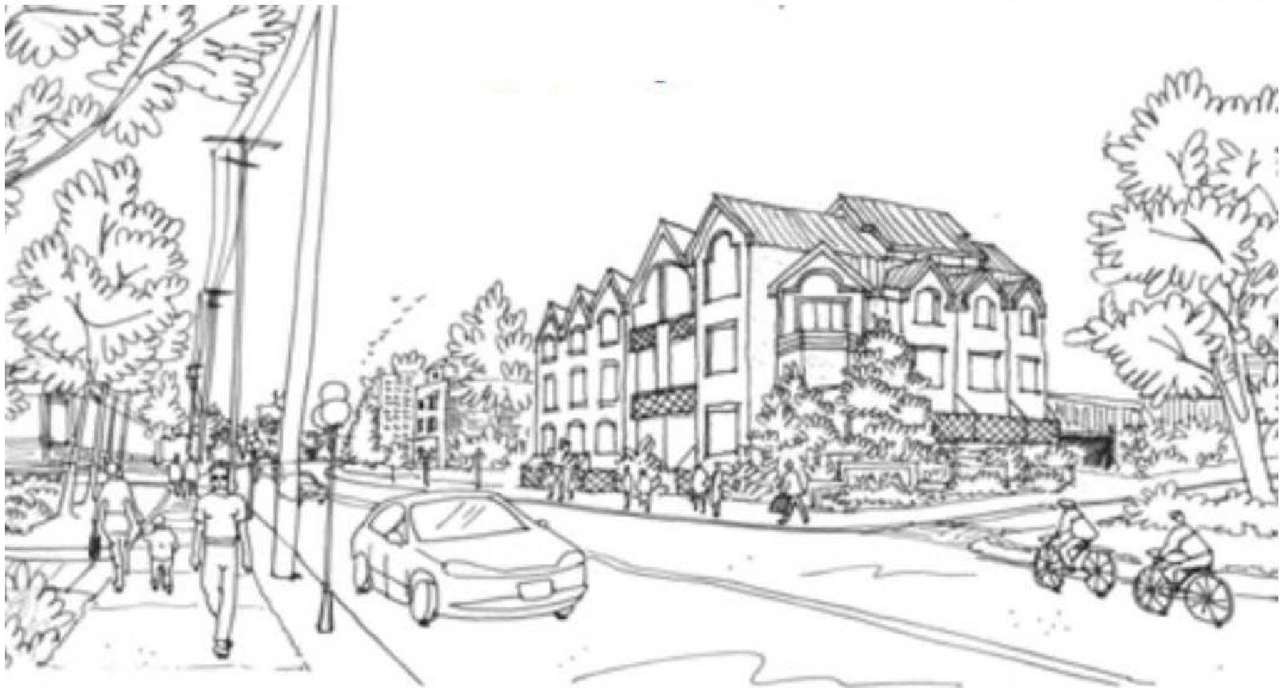 Rendering of building from page 7 of the file '2022-05-03 - UDRP Formal Review Package - D07-12-21-0001'