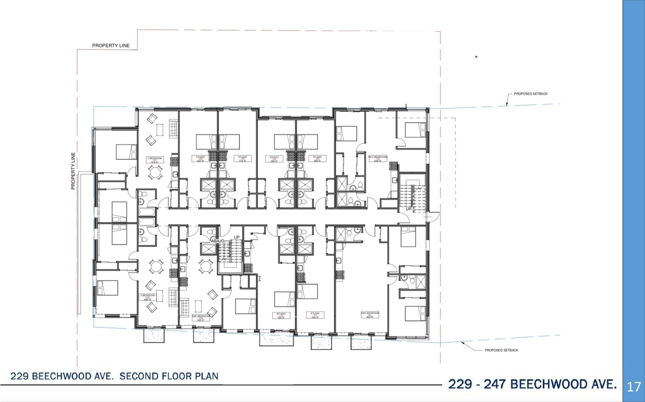 Floor plan for project from page 18 of the file '2022-05-03 - UDRP Formal Review Package - D07-12-21-0001'