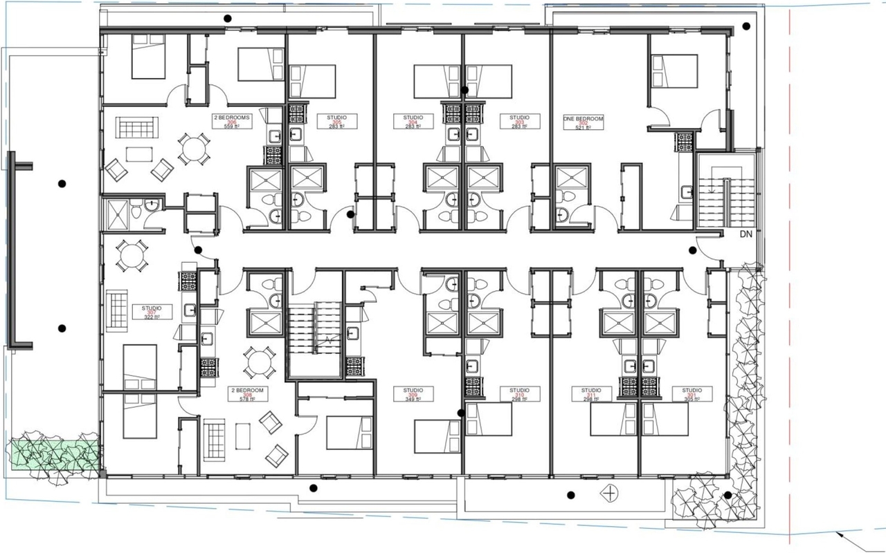 Floor plan for project from page 19 of the file '2022-05-03 - UDRP Formal Review Package - D07-12-21-0001'