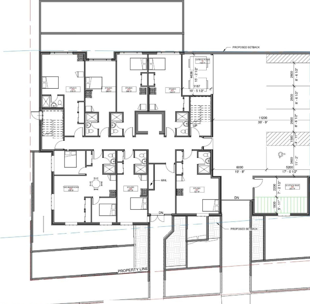 Construction site plan for project from page 21 of the file '2022-05-03 - UDRP Formal Review Package - D07-12-21-0001'