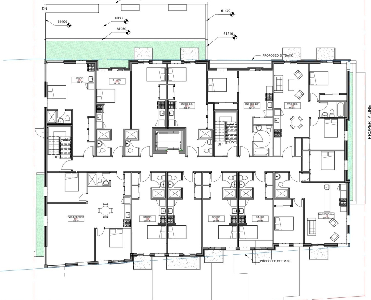 Floor plan for project from page 22 of the file '2022-05-03 - UDRP Formal Review Package - D07-12-21-0001'