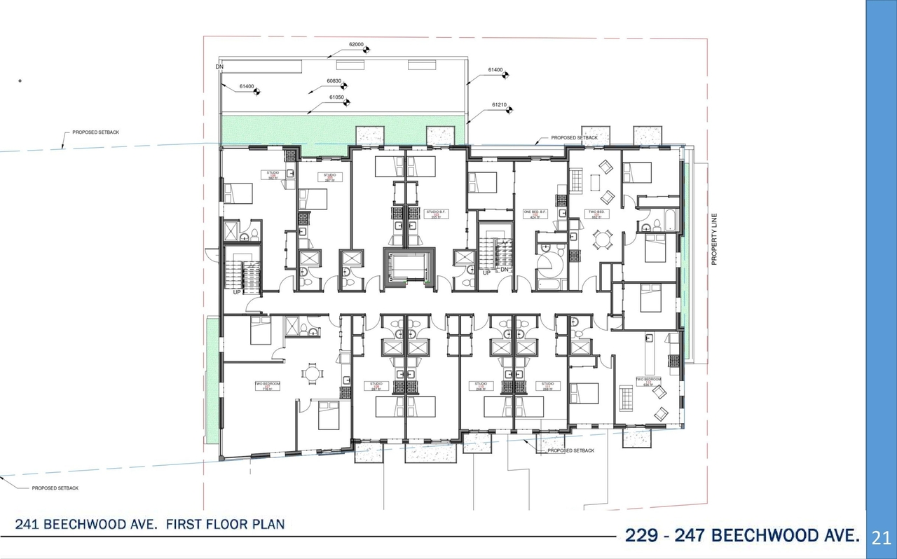 Floor plan for project from page 22 of the file '2022-05-03 - UDRP Formal Review Package - D07-12-21-0001'