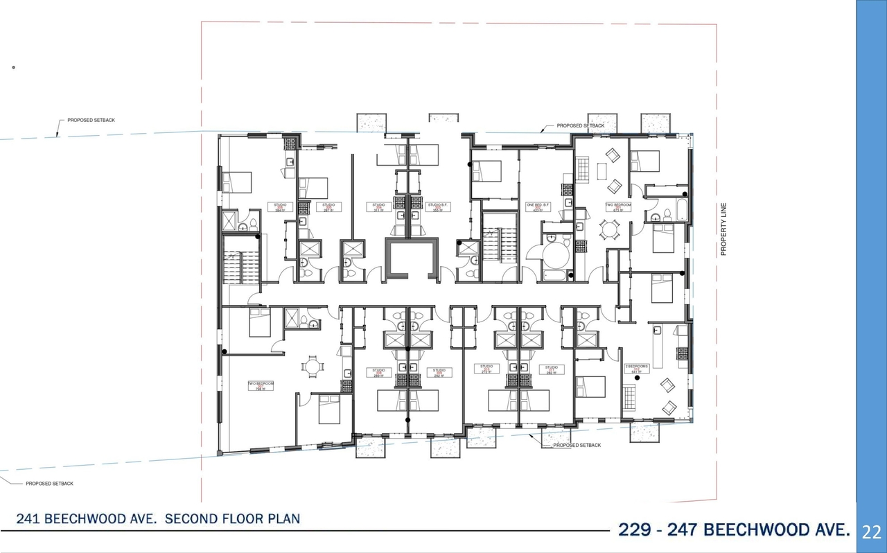 Floor plan for project from page 23 of the file '2022-05-03 - UDRP Formal Review Package - D07-12-21-0001'
