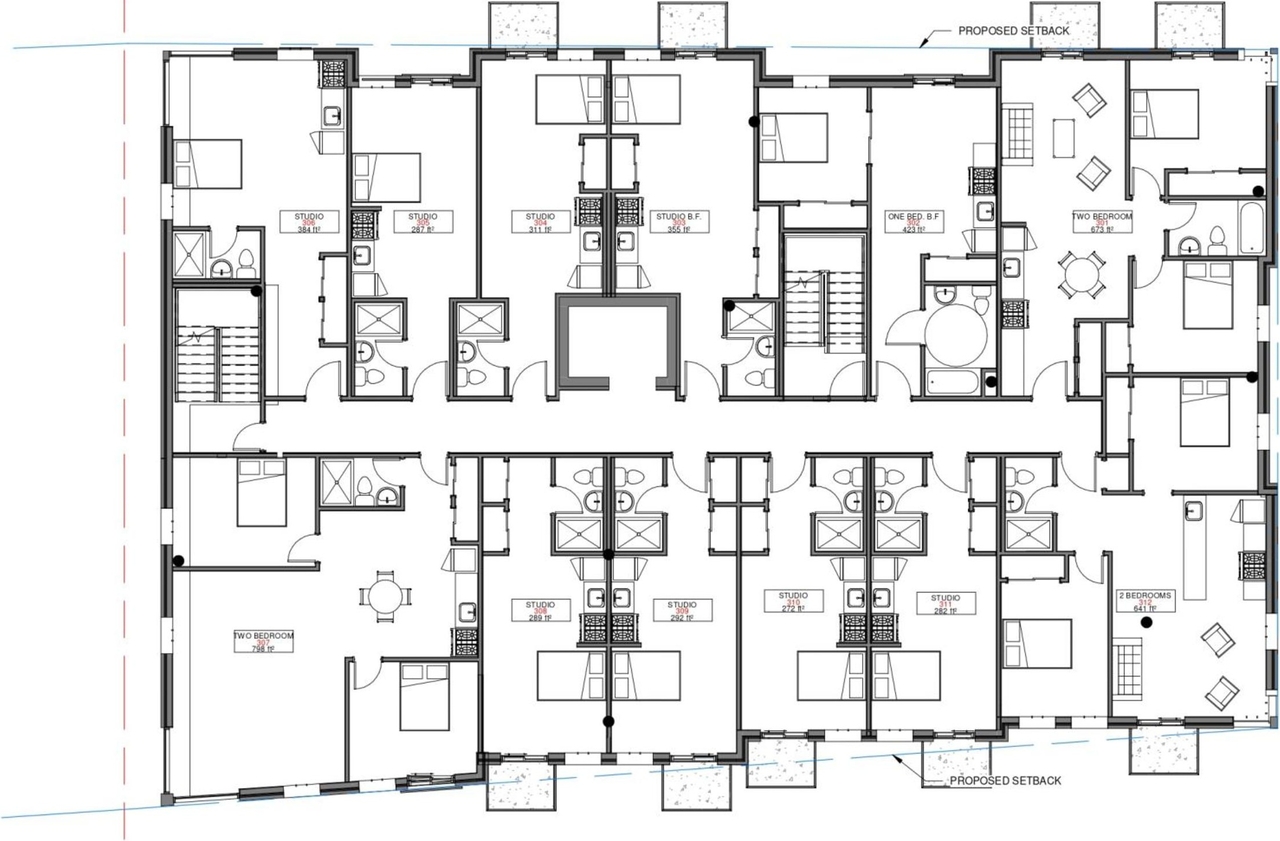 Floor plan for project from page 24 of the file '2022-05-03 - UDRP Formal Review Package - D07-12-21-0001'