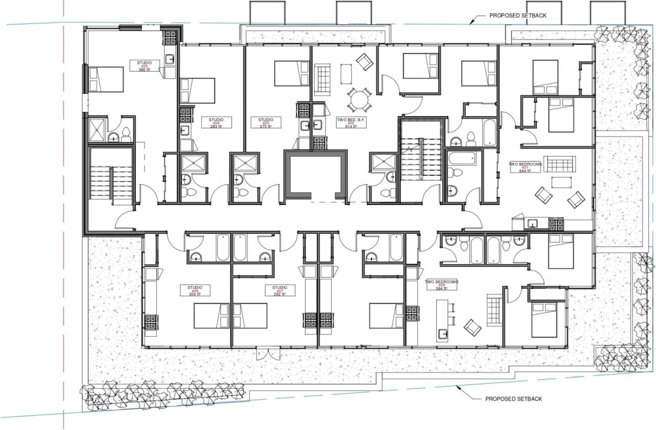Floor plan for project from page 25 of the file '2022-05-03 - UDRP Formal Review Package - D07-12-21-0001'