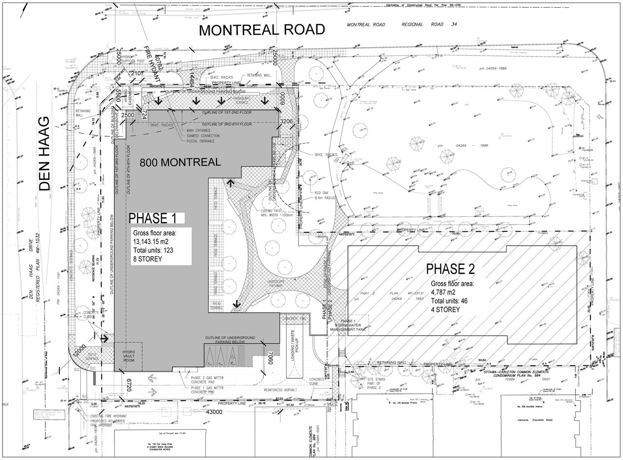 Construction site plan for project from page 4 of the file '2023-01-09 - Site & Floor Plans -D07-12-21-0015'