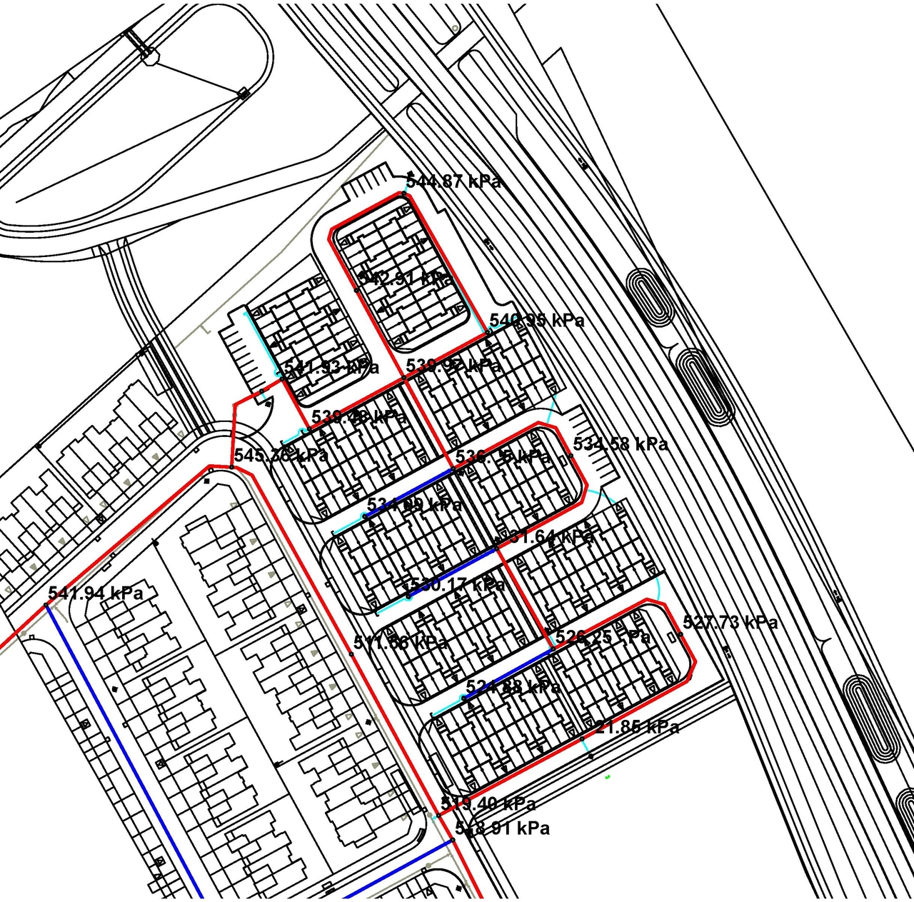 Construction site plan for project from page 38 of the file '2021-08-20 - Design Brief - D07-12-21-0022'