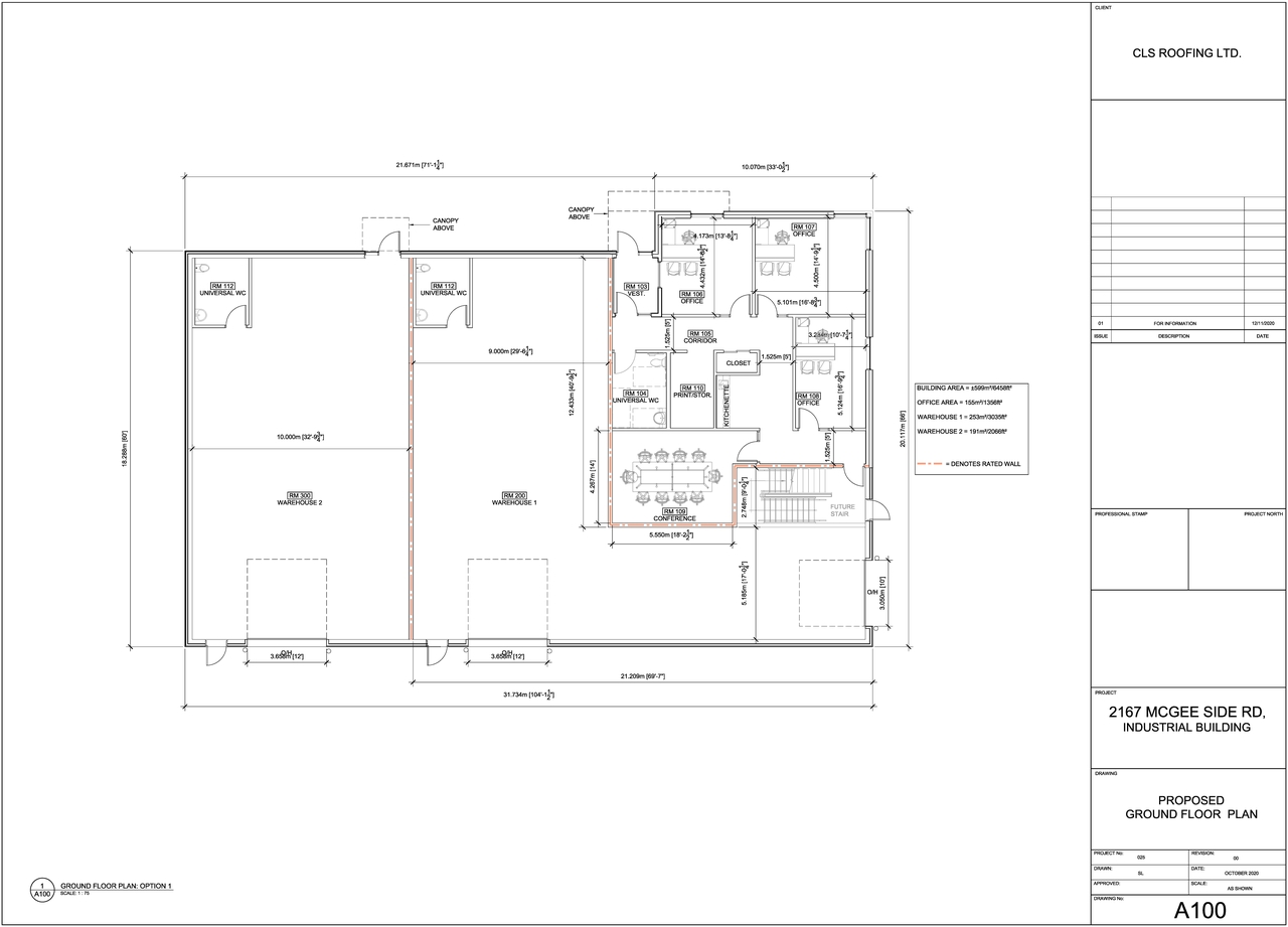 Floor plan for project from page 1 of the file '2021-02-26 - Ground Floor Plan - D07-12-21-0027'