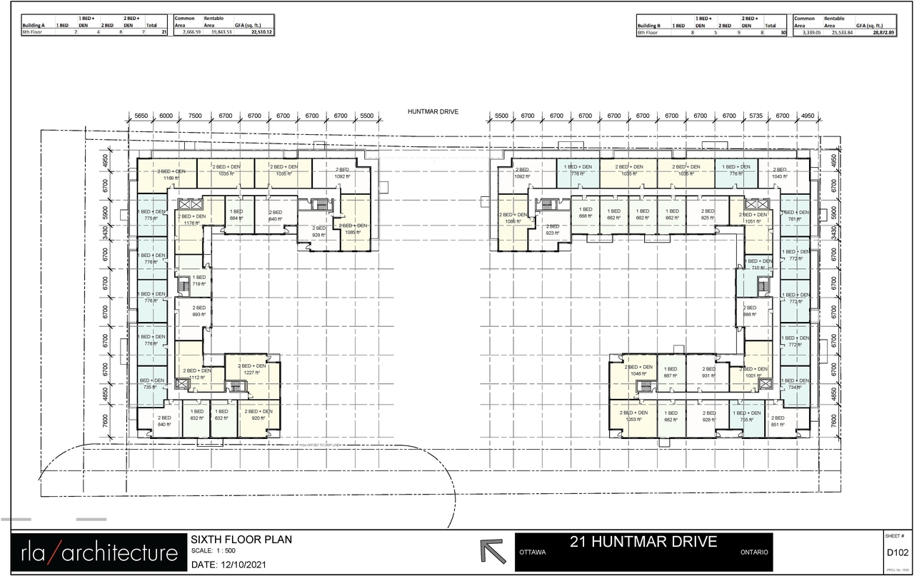 Floor plan for project from page 3 of the file '2021-11-04 - Floor Plans & Elevations - D07-12-21-0035'