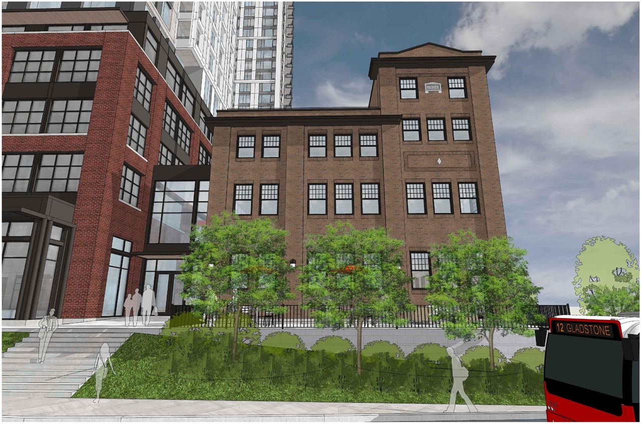 Rendering of building from page 3 of the file '2022-03-14 - Renderings - D07-12-21-0053'