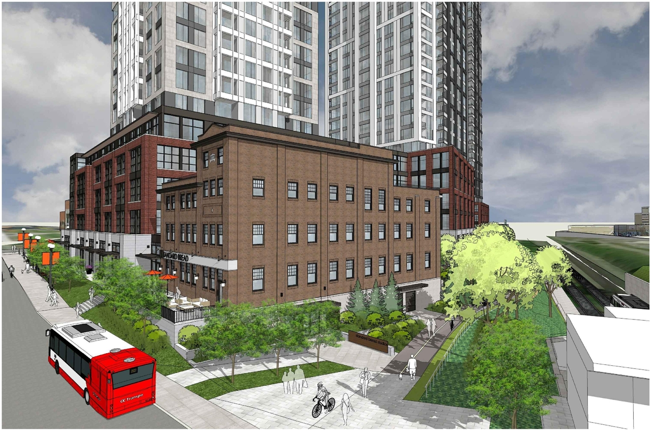 Rendering of building from page 2 of the file '2021-04-26 - Renderings - D07-12-21-0053'