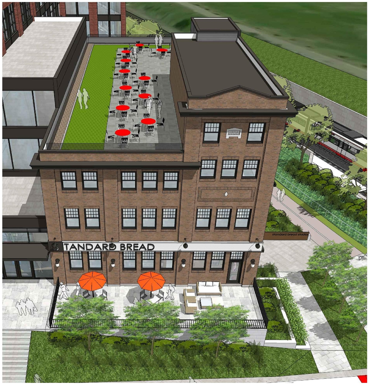 Rendering of building from page 3 of the file '2021-04-26 - Renderings - D07-12-21-0053'