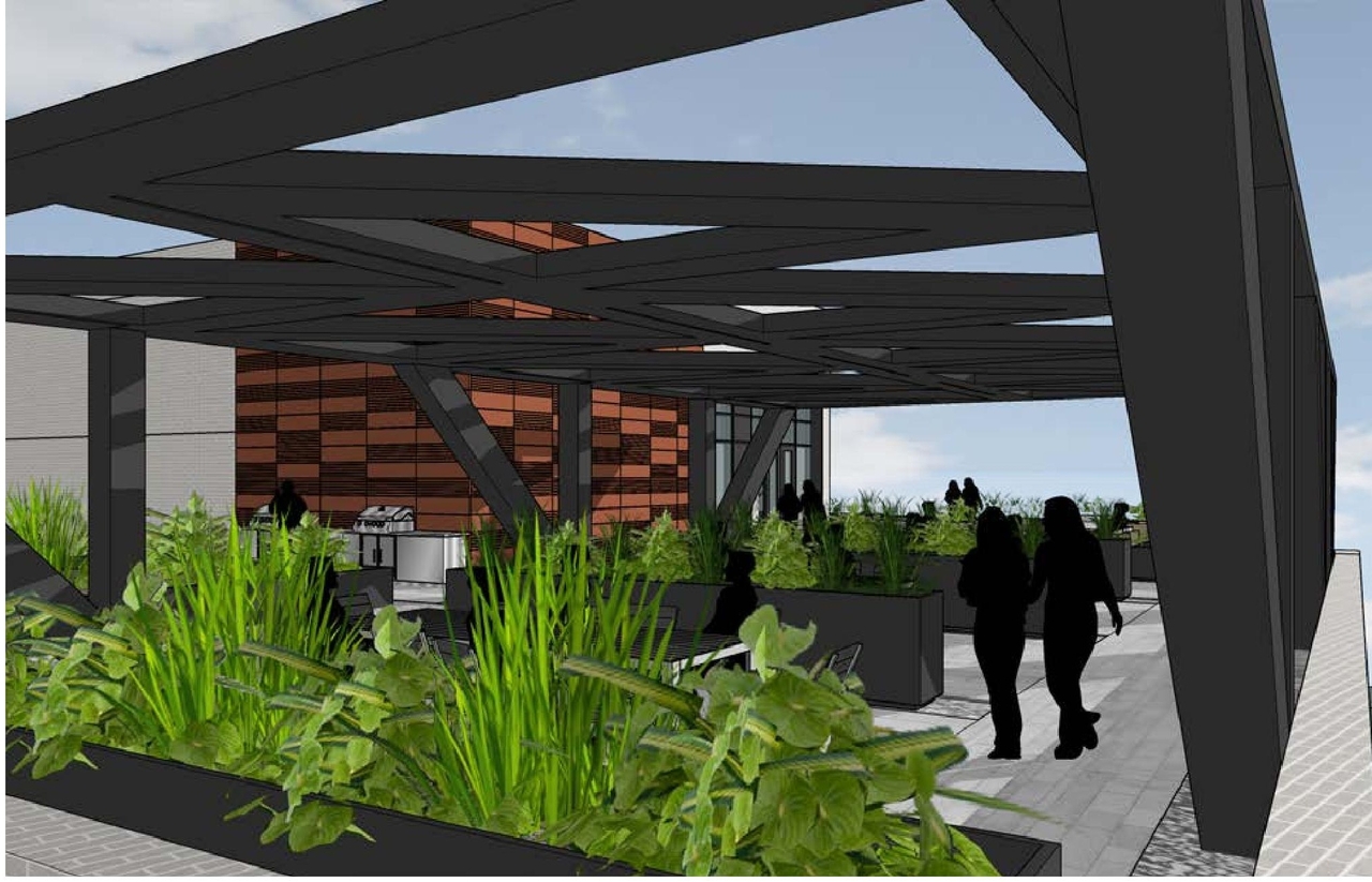 Rendering of building from page 25 of the file '2021-06-30 - UDRP Application Presentation - D07-12-21-0057'