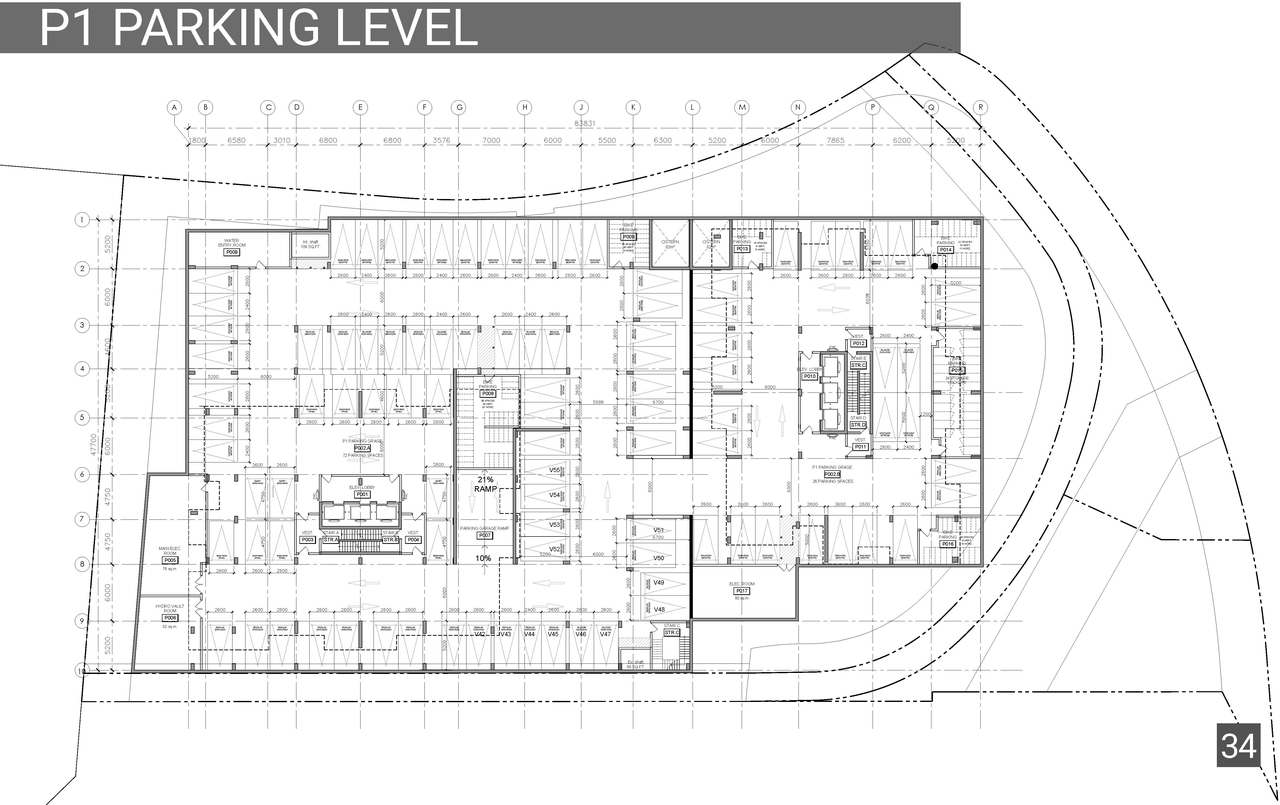 Floor plan for project from page 34 of the file '2021-06-30 - UDRP Application Presentation - D07-12-21-0057'