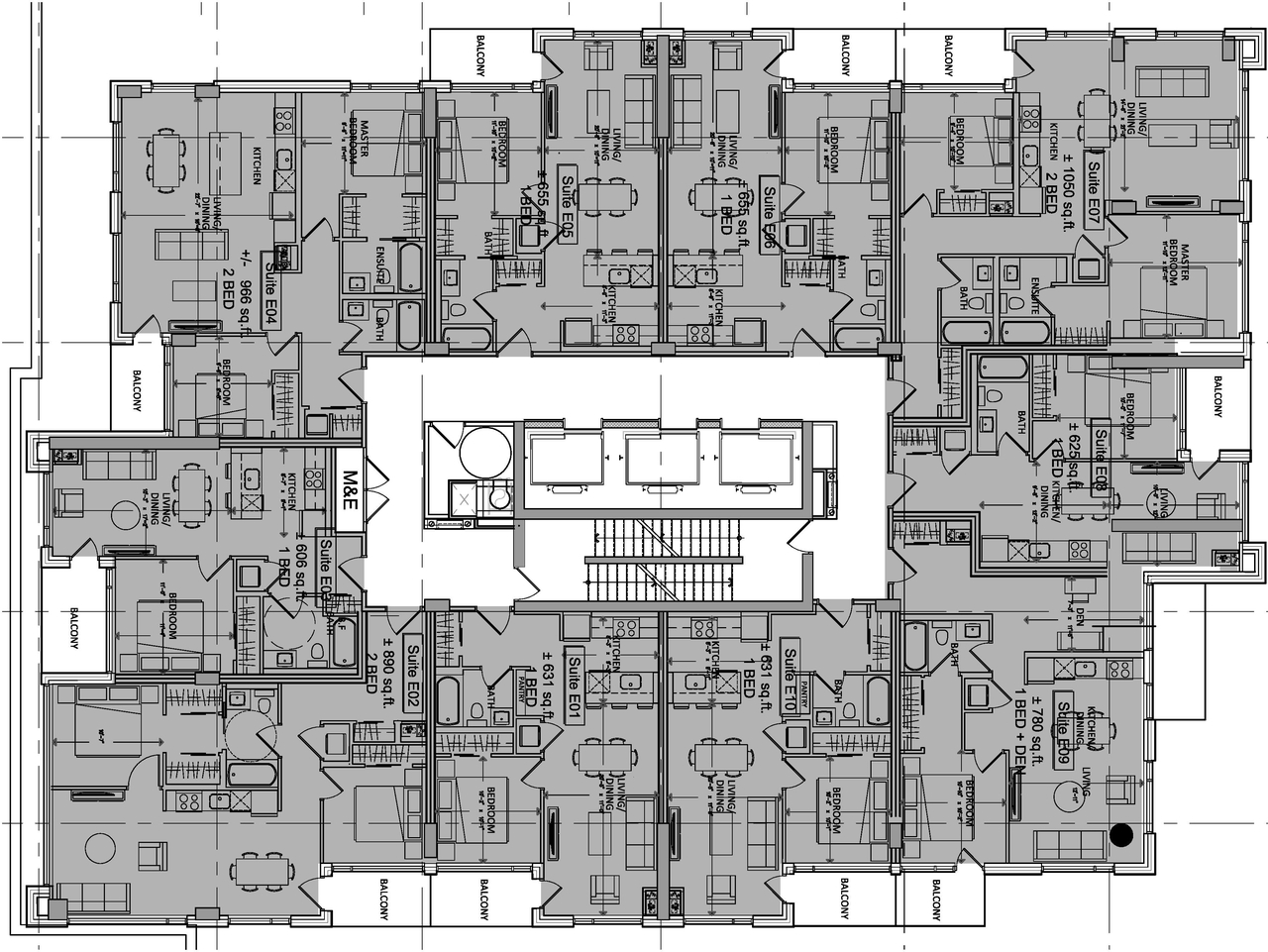Floor plan for project from page 40 of the file '2021-06-30 - UDRP Application Presentation - D07-12-21-0057'