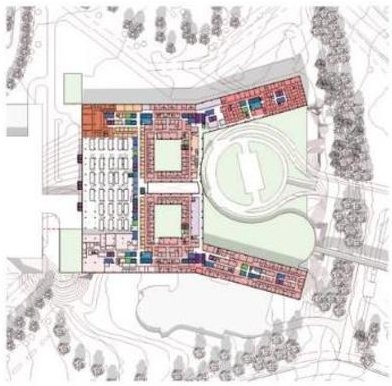 Construction site plan for project from page 53 of the file '2021-08-06 - Revised Design Brief and Planning Rationale - D07-12-21-0059'