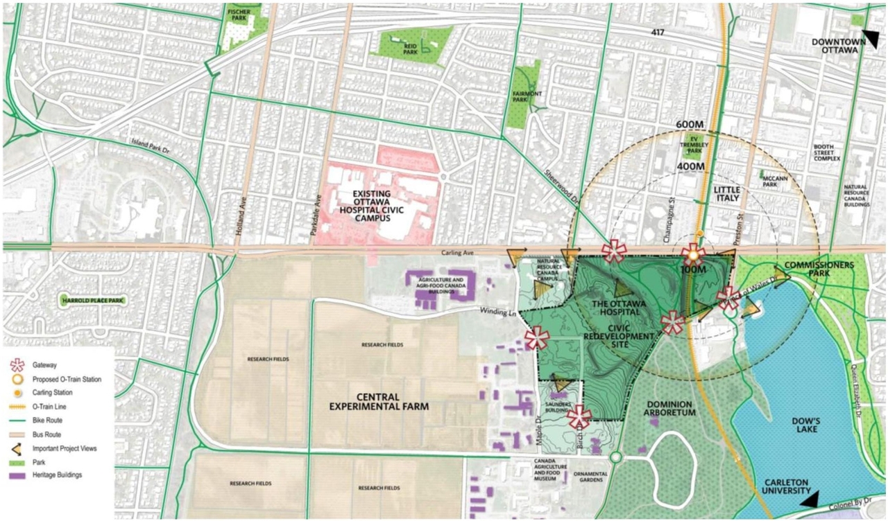 Construction site plan for project from page 11 of the file '2021-10-28 - APPROVED Design Brief and Planning Rationale - D07-12-21-0059'