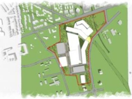 Construction site plan for project from page 17 of the file '2021-10-28 - APPROVED Design Brief and Planning Rationale - D07-12-21-0059'