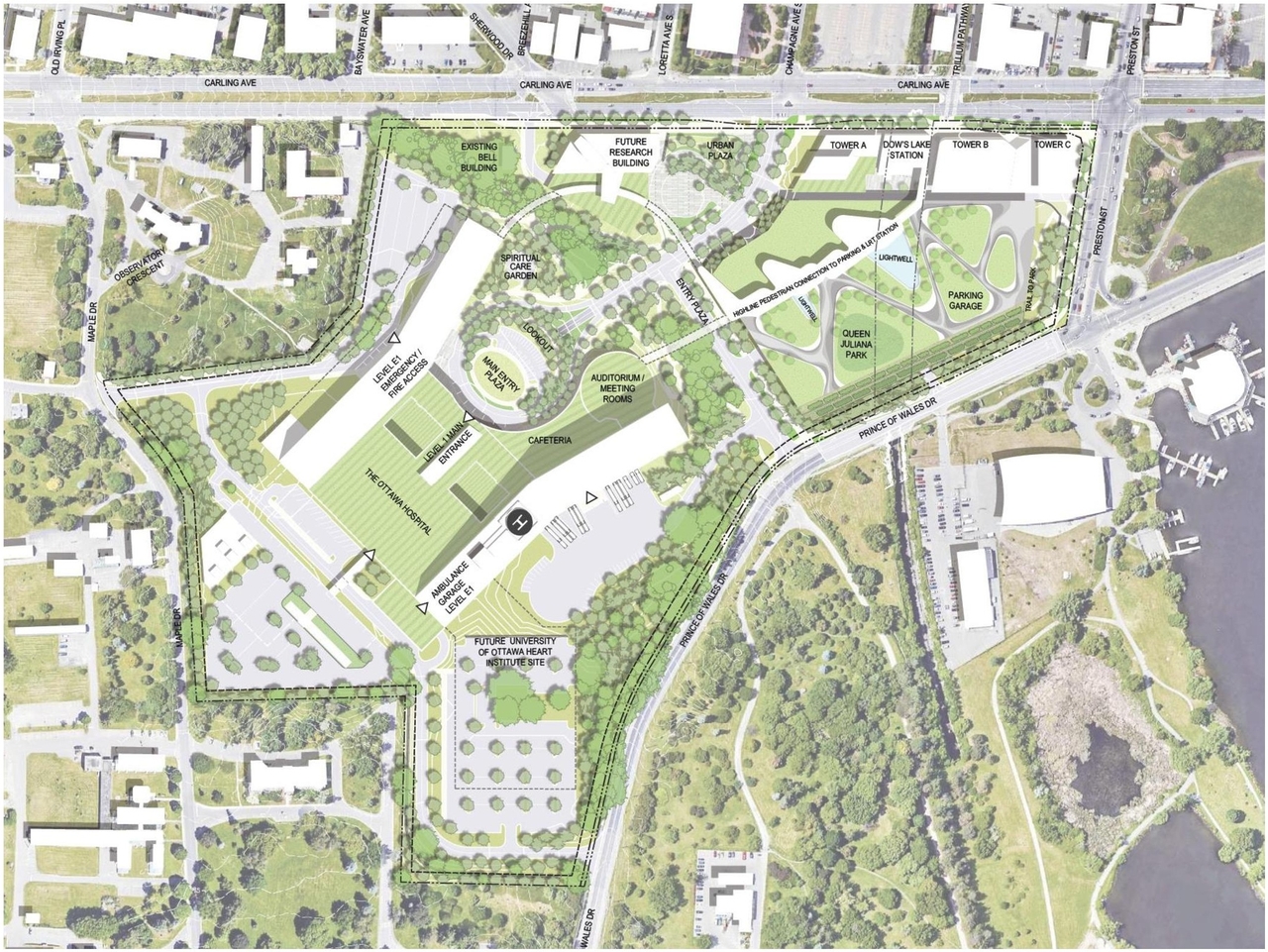 Construction site plan for project from page 20 of the file '2021-10-28 - APPROVED Design Brief and Planning Rationale - D07-12-21-0059'