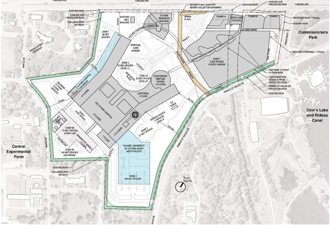 Construction site plan for project from page 21 of the file '2021-10-28 - APPROVED Design Brief and Planning Rationale - D07-12-21-0059'