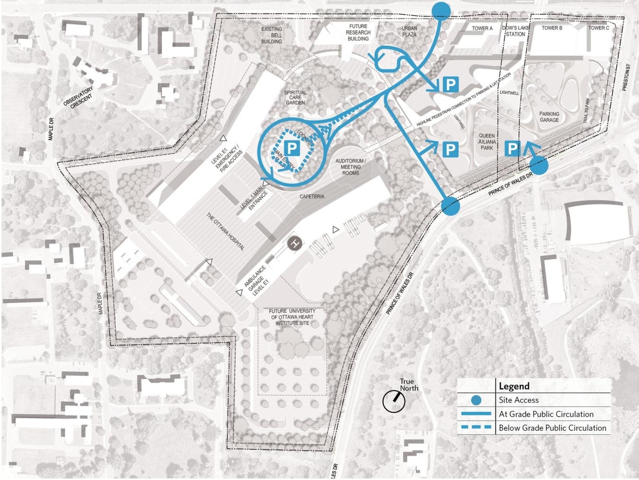 Construction site plan for project from page 25 of the file '2021-10-28 - APPROVED Design Brief and Planning Rationale - D07-12-21-0059'