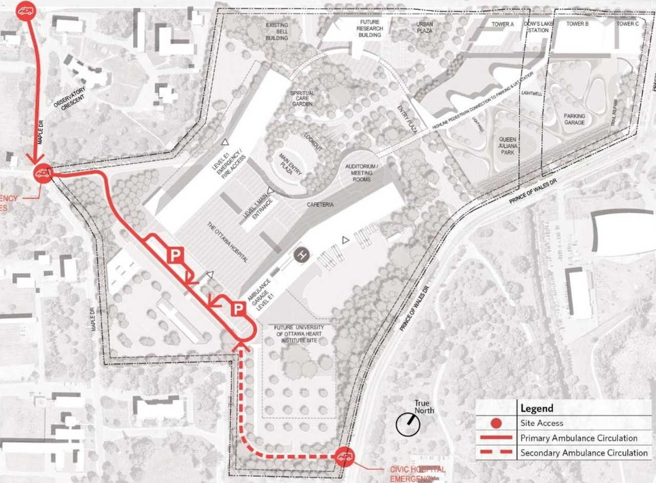 Construction site plan for project from page 27 of the file '2021-10-28 - APPROVED Design Brief and Planning Rationale - D07-12-21-0059'