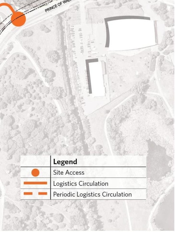 Construction site plan for project from page 28 of the file '2021-10-28 - APPROVED Design Brief and Planning Rationale - D07-12-21-0059'