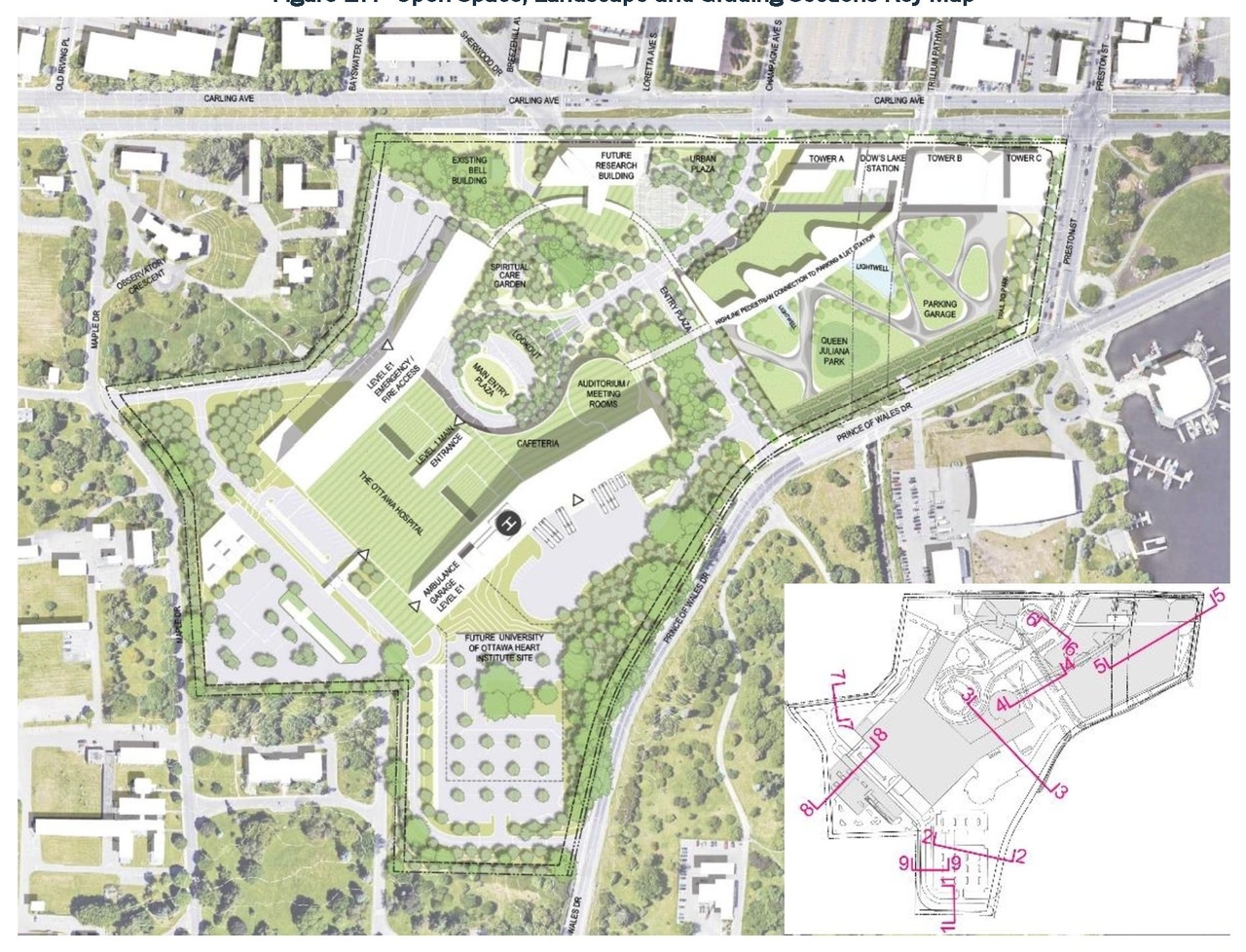 Construction site plan for project from page 31 of the file '2021-10-28 - APPROVED Design Brief and Planning Rationale - D07-12-21-0059'