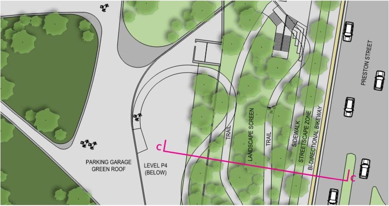 Construction site plan for project from page 42 of the file '2021-10-28 - APPROVED Design Brief and Planning Rationale - D07-12-21-0059'