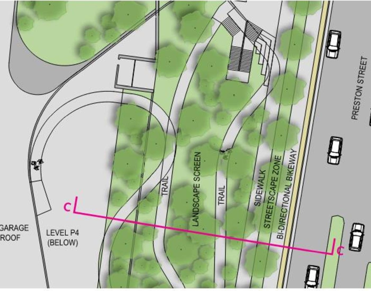 Construction site plan for project from page 42 of the file '2021-10-28 - APPROVED Design Brief and Planning Rationale - D07-12-21-0059'