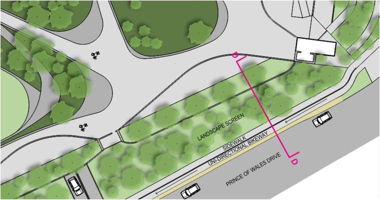 Construction site plan for project from page 43 of the file '2021-10-28 - APPROVED Design Brief and Planning Rationale - D07-12-21-0059'