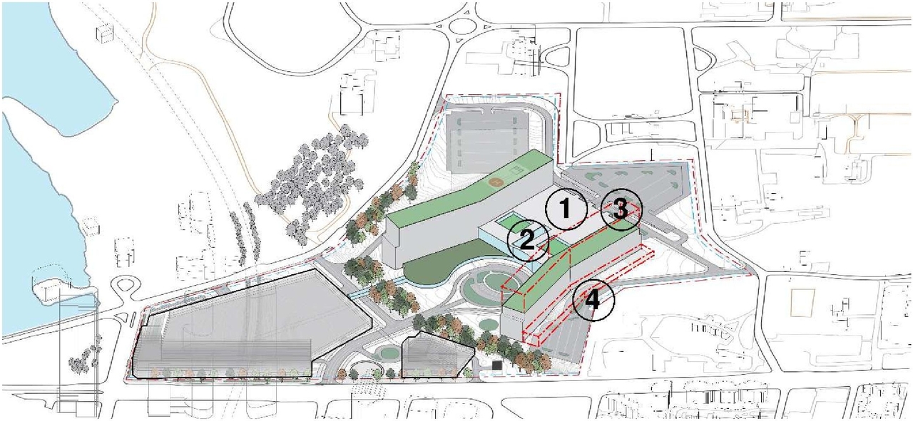 Construction site plan for project from page 48 of the file '2021-10-28 - APPROVED Design Brief and Planning Rationale - D07-12-21-0059'