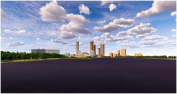 Rendering of building from page 53 of the file '2021-10-28 - APPROVED Design Brief and Planning Rationale - D07-12-21-0059'